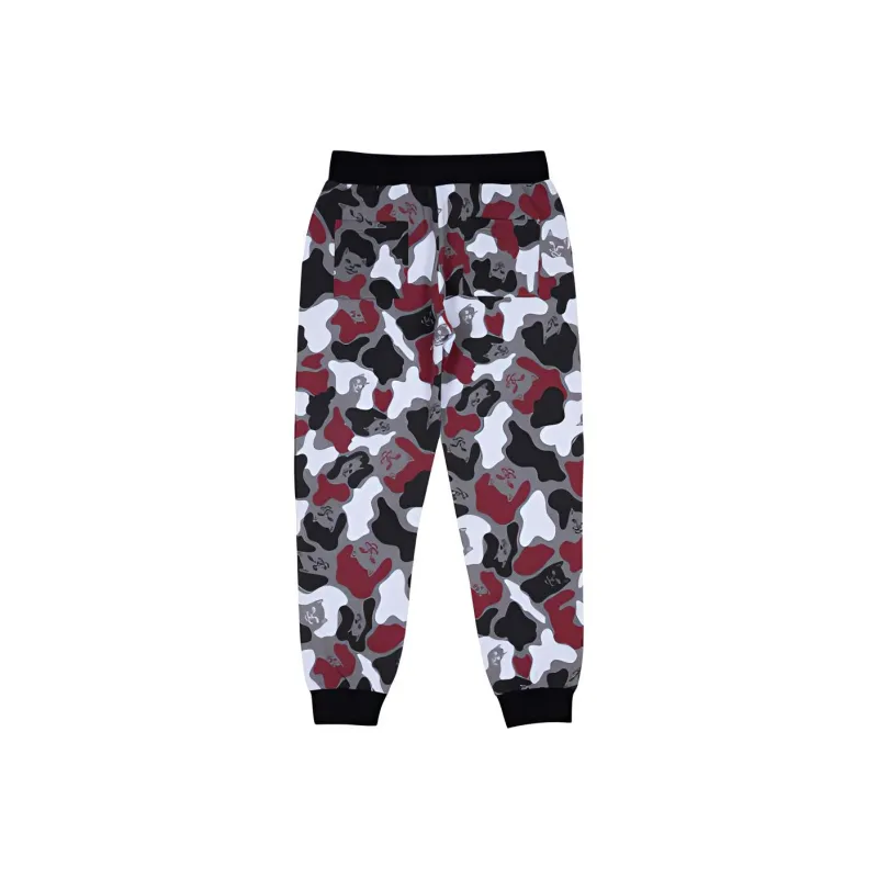 RIPNDIP Straight Sports Pants Unisex Red Camouflage-1