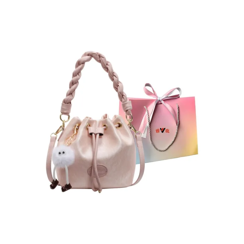 Yalu PU Shoulder Bag, Crossbody Bag, Handbag Regular Women's Black/Pink/Ecru/Silver-7