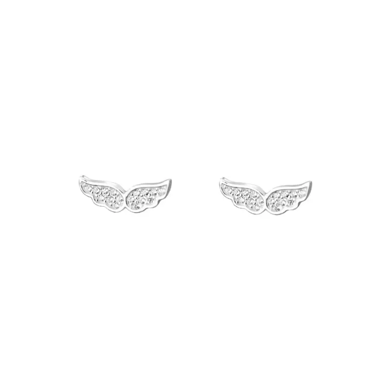 QUIET LOVE Sterling Silver Stud Earrings Women's-0
