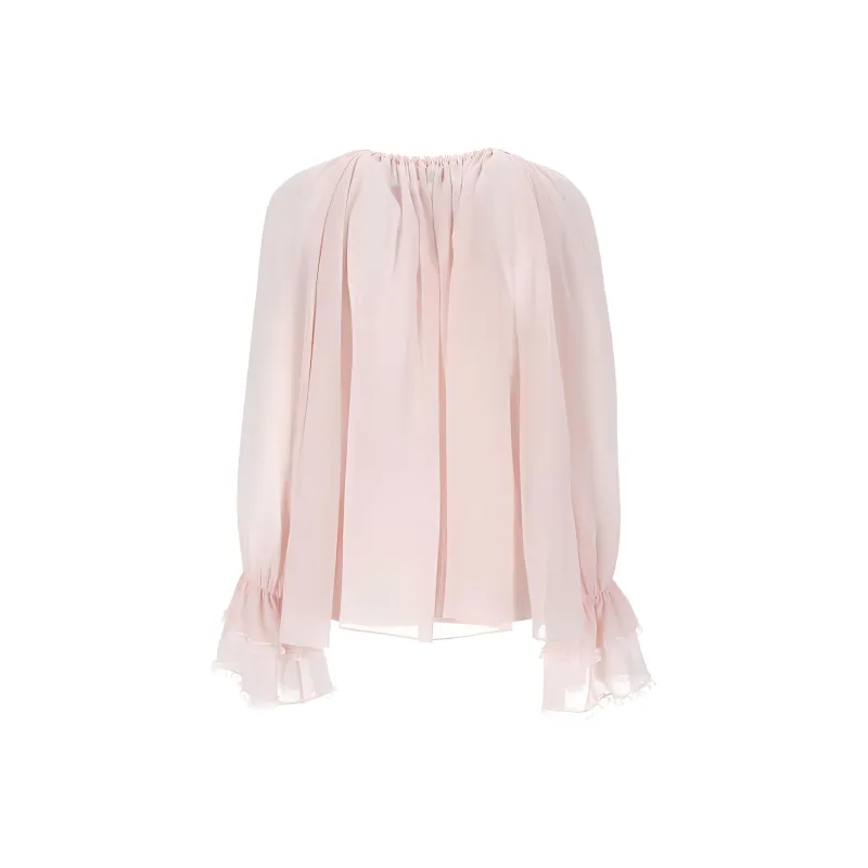Chloé Drawstring Long Sleeved Shirt-1