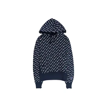 Champion Hooded Loose Fit Regular Sweatshirt US Version Unisex Navy Blue