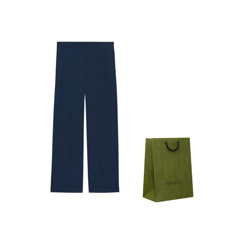 GUCCI SS23 Casual Pants Men's Blue-1