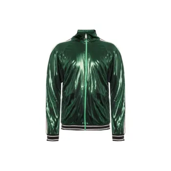 GUCCI Oversize Laminated Jersey Jacket