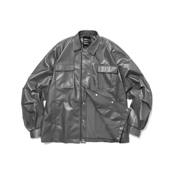 ROARINGWILD Jacket Autumn And Winter Season Unisex Gray