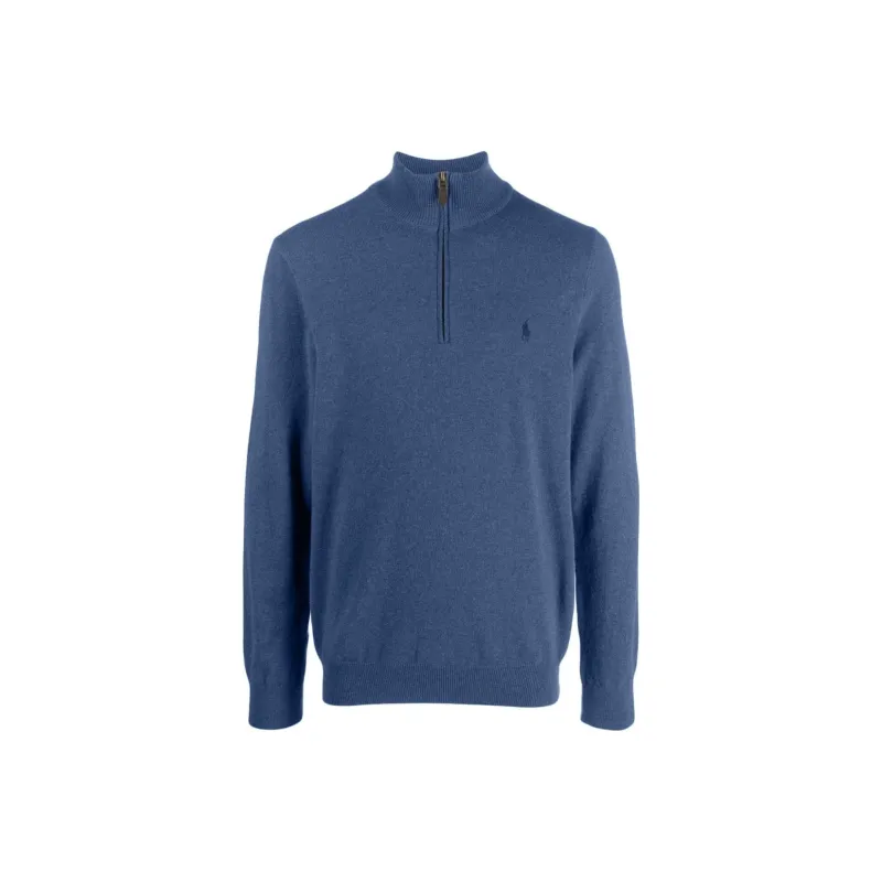 Polo Ralph Lauren Pony Embroidered Half Zipped Jumper-0