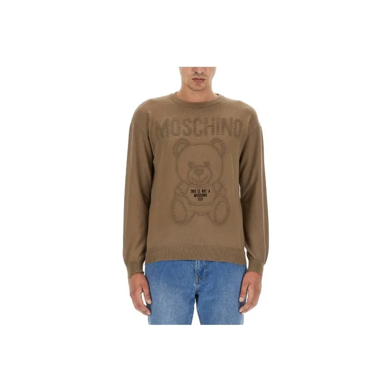 MOSCHINO Teddy Bear-Motif Crewneck Sweatshirt-0