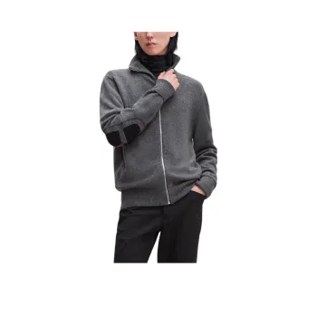 HERMES Cashmere Sweater Men's Coal Gray