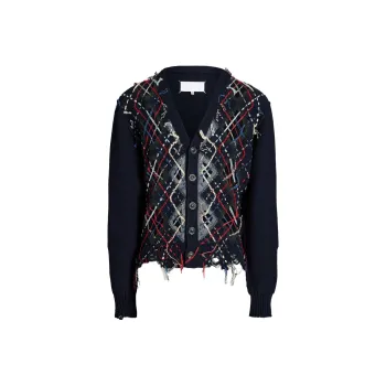 Maison Margiela x Pendleton FW23 Sweater Unisex Marine Blue & Gray