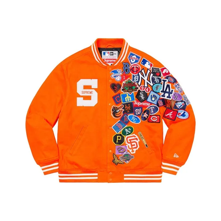 Supreme New Era Mlb Varsity Jacket-5