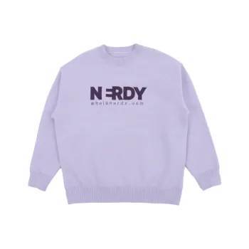 Nerdy Sweaters Unisex Light Purple