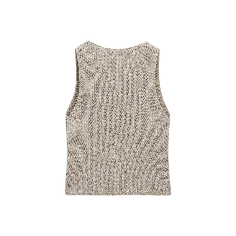 Massimo Dutti Tank Top Women's Green-1