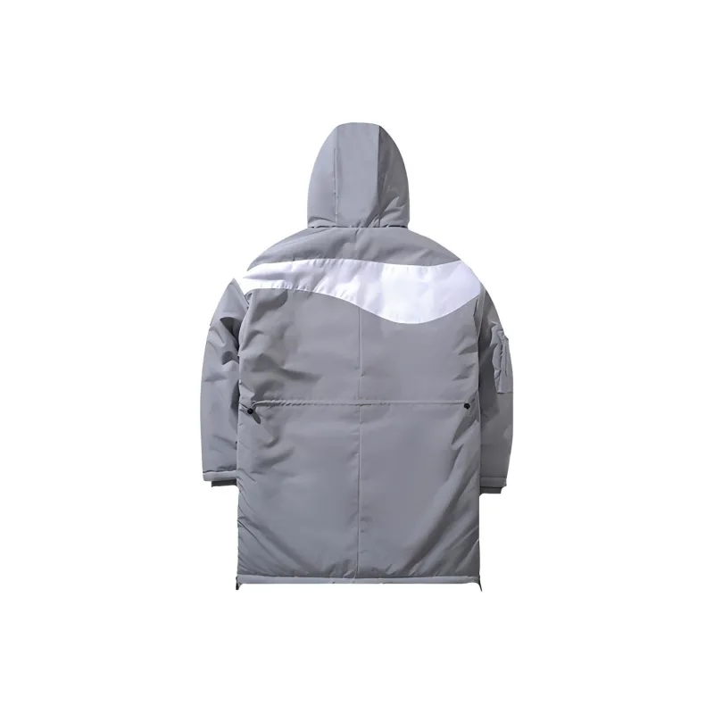 LiNing Puffer Jackets Men Snow Gray-1