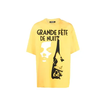 RAF SIMONS T-Shirts Men Yellow