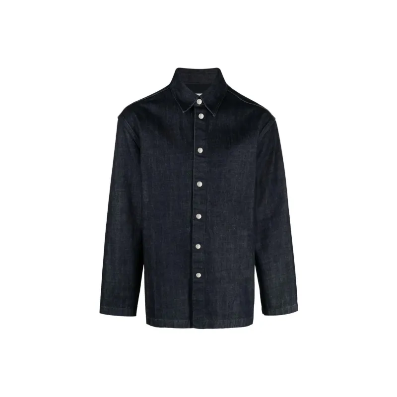 JIL SANDER Shirt Men's Dark Blue-0