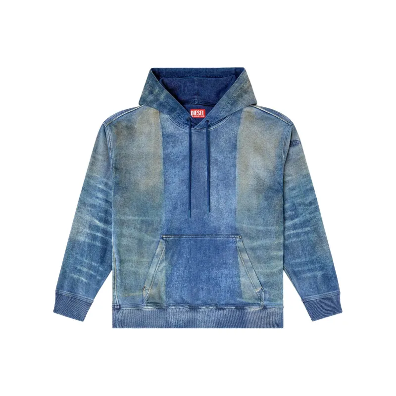 DIESEL Track Denim Hoodie-0