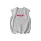 [100% cotton, Skin-Friendly]Heather Gray (Center Logo)