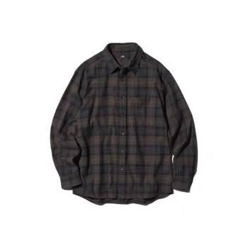 UNIQLO Shirts Men Dark Coffee