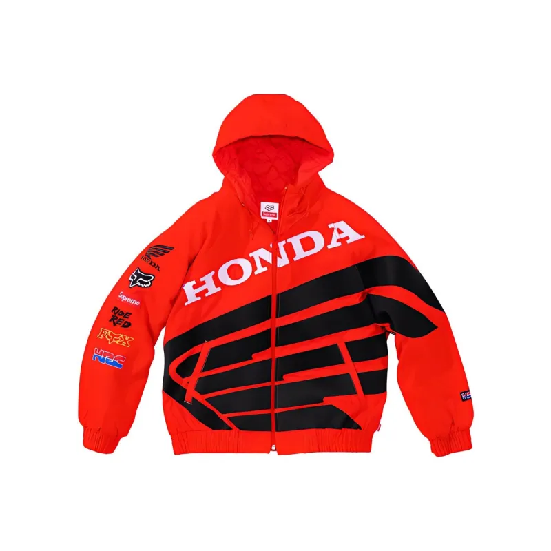 Supreme Honda Fox Racing Puffy Zip Up Jacket-0