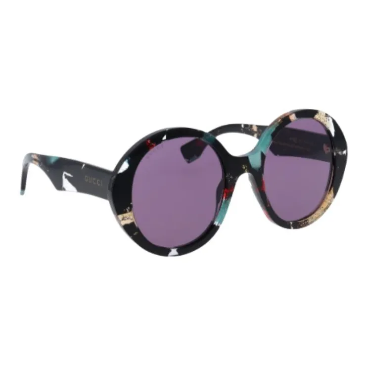 GUCCI Glittered Round frame Sunglasses-1