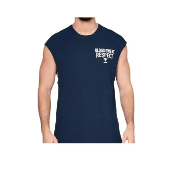 Under Armour Project Tank Tops Men's Navy Blue