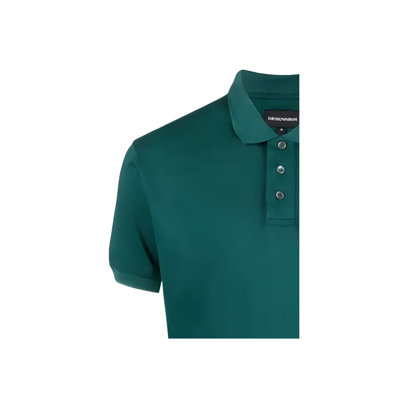 EMPORIO ARMANI SS22 Polo Shirt Men's Green-3