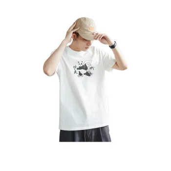Tonlion T Shirt Men's Raw White
