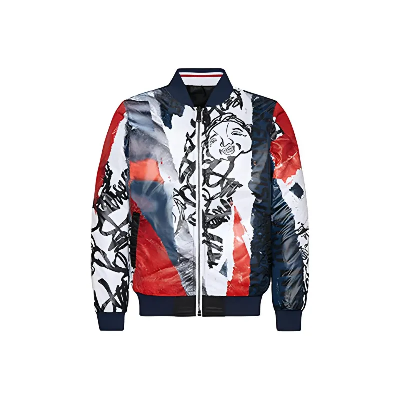 EVISU Loose Fit Moderate Reversible Jacket Men's Multicolor-6
