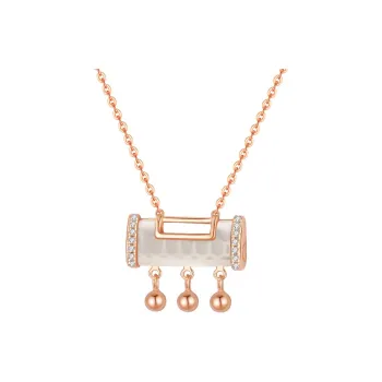 Emerald Chalcedony Jade Necklaces Women's