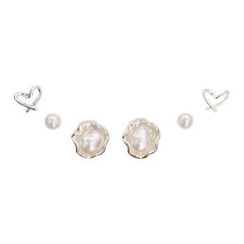 Welcome To The Treasure Alloy Stud Earrings Unisex