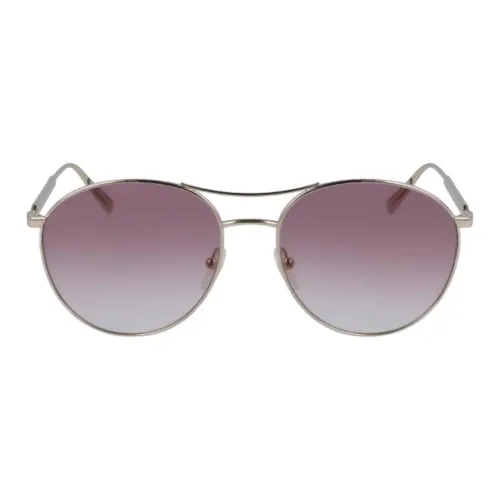 LONGCHAMP Metal Aviator Sunglasses Women's Silver