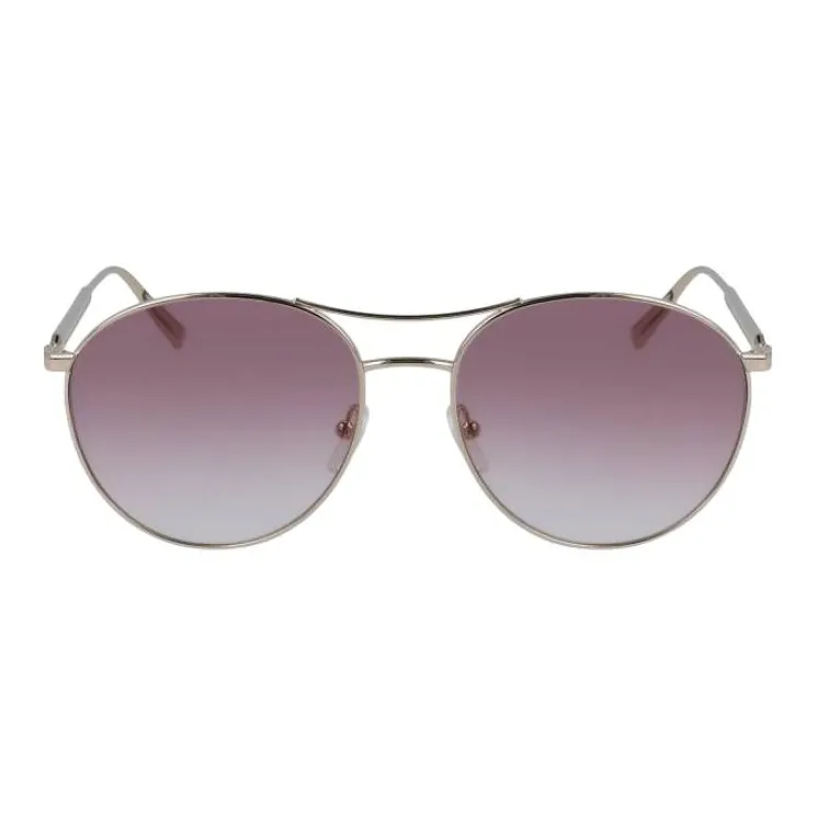 LONGCHAMP Metal Aviator Sunglasses Women's Silver-0