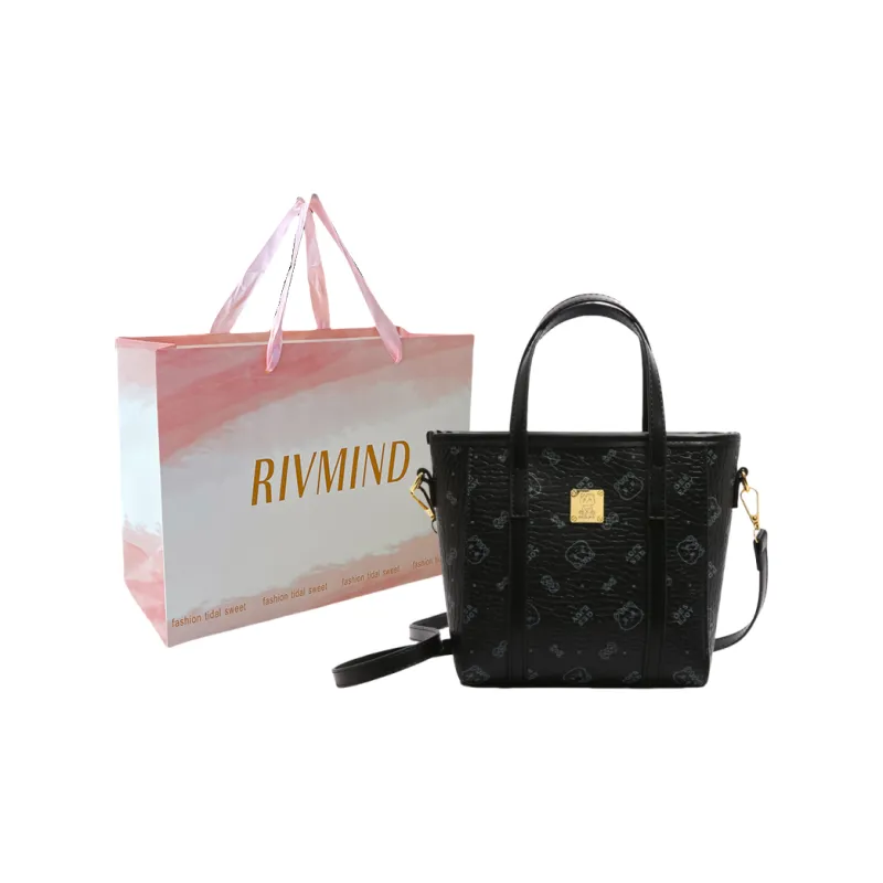 RIVMIND PU Handbag Women's White/Brown/Pink/Black-18