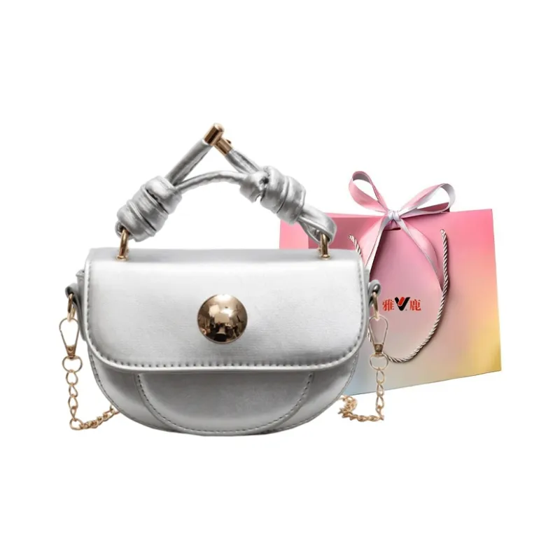 Yalu PU Handbag Women's Black/Pink/Khaki/Silver-18