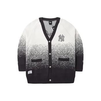 New Era Knitted Fabric Cardigan Unisex Black