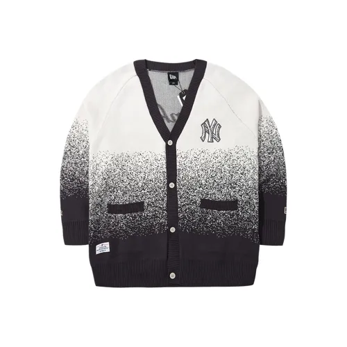 New Era Knitted Fabric Cardigan Unisex Black