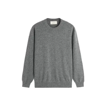 ZARA Cashmere Sweater Men's Zebra Print Gray