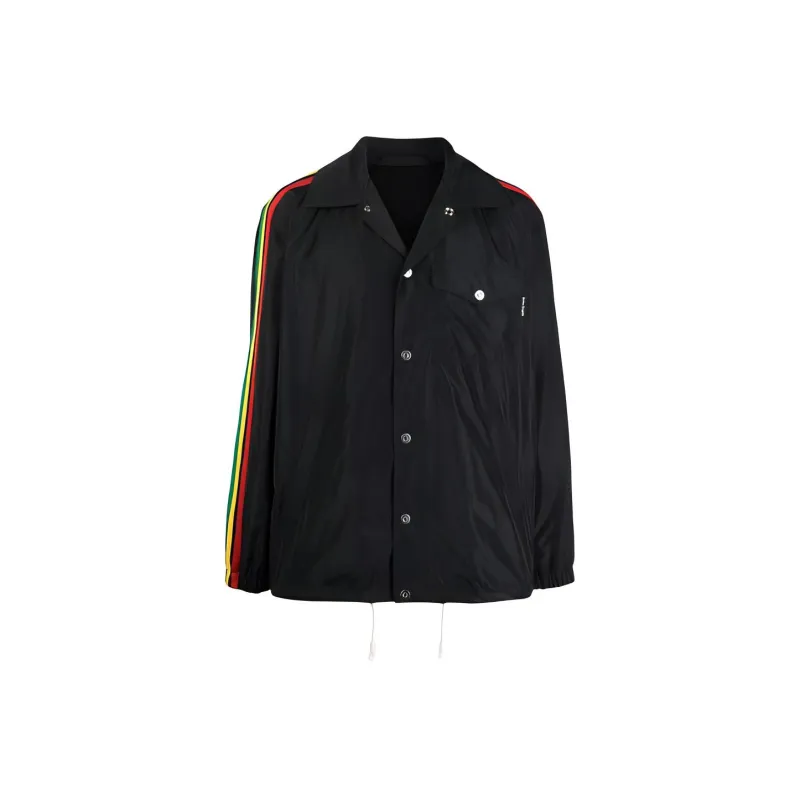 PALM ANGELS Miami Buttoned Coach Jacket-0