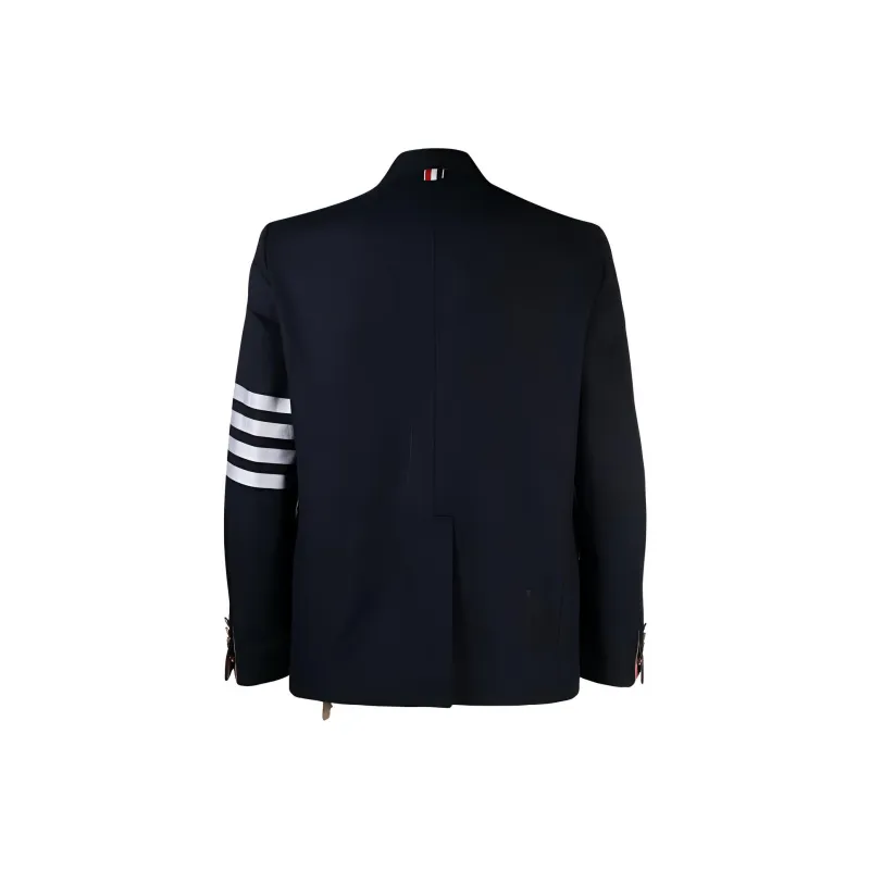 THOM BROWNE 4 Bar Striped Double Breasted Blazer-1