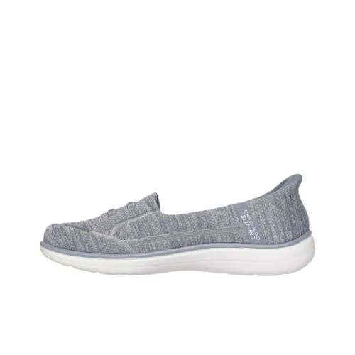 Skechers On The GO Fle Anti used Wear Resistant Low Top Casual Shoes Women's Gray
