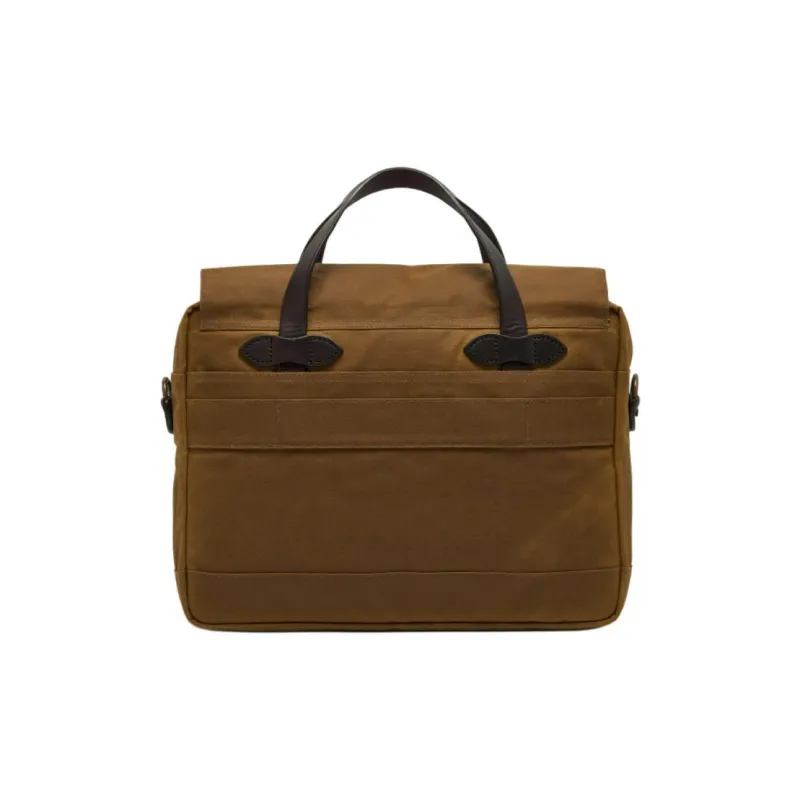 Filson Cotton Briefcase Men's Dark Brown-3