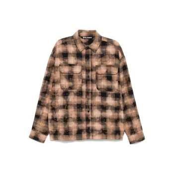 PALM ANGELS Checked Long Sleeved Shirt