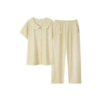 Sha Qian Pajama Set Women's Yellow