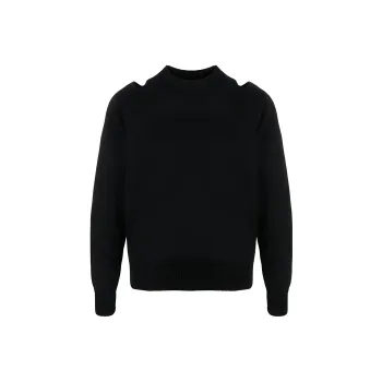 JIL SANDER Cut Out Detailed Crewneck Jumper