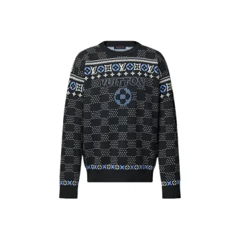 LOUIS VUITTON Jacquard Wool Pullover