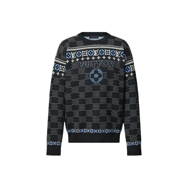 LOUIS VUITTON Jacquard Wool Pullover-0