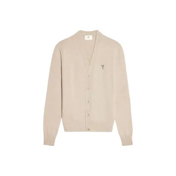 AMIPARIS Logo Embroidered Button Up Knitted Cardigan