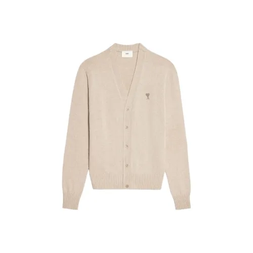 AMIPARIS Logo Embroidered Button Up Knitted Cardigan