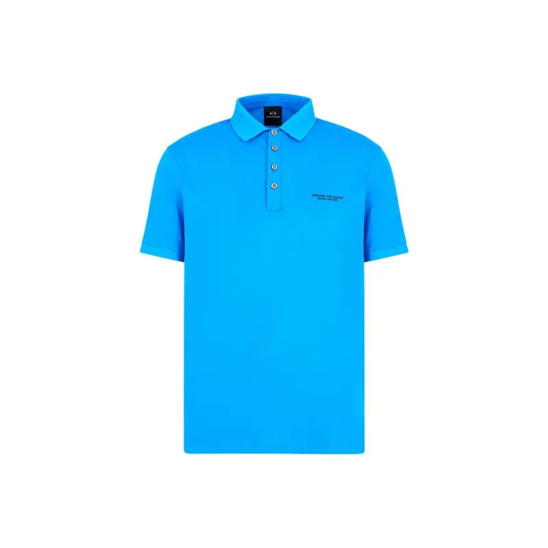 ARMANI EXCHANGE SS24 Polo Shirt Men's Blue-0