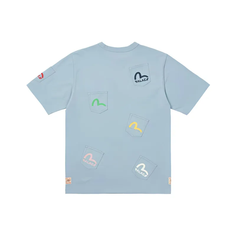 PALACE X Evisu Multi Pocket T Shirt-1