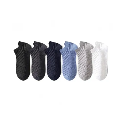H YXIANG Mid Calf Socks Unisex 6 Pack